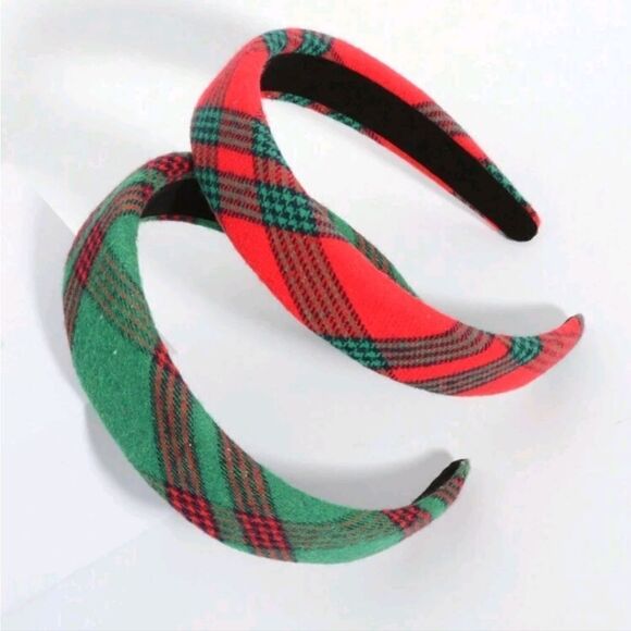 Christmas Plaid Headbands - Picture 1 of 6